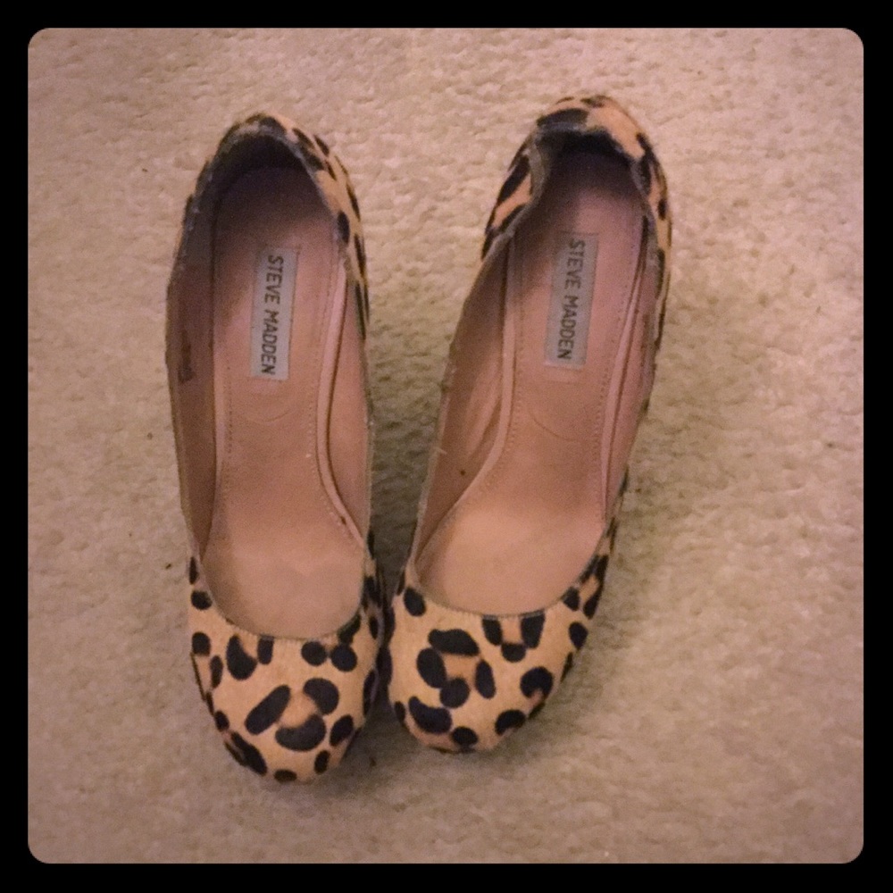Leopard Print Wedges - image 1